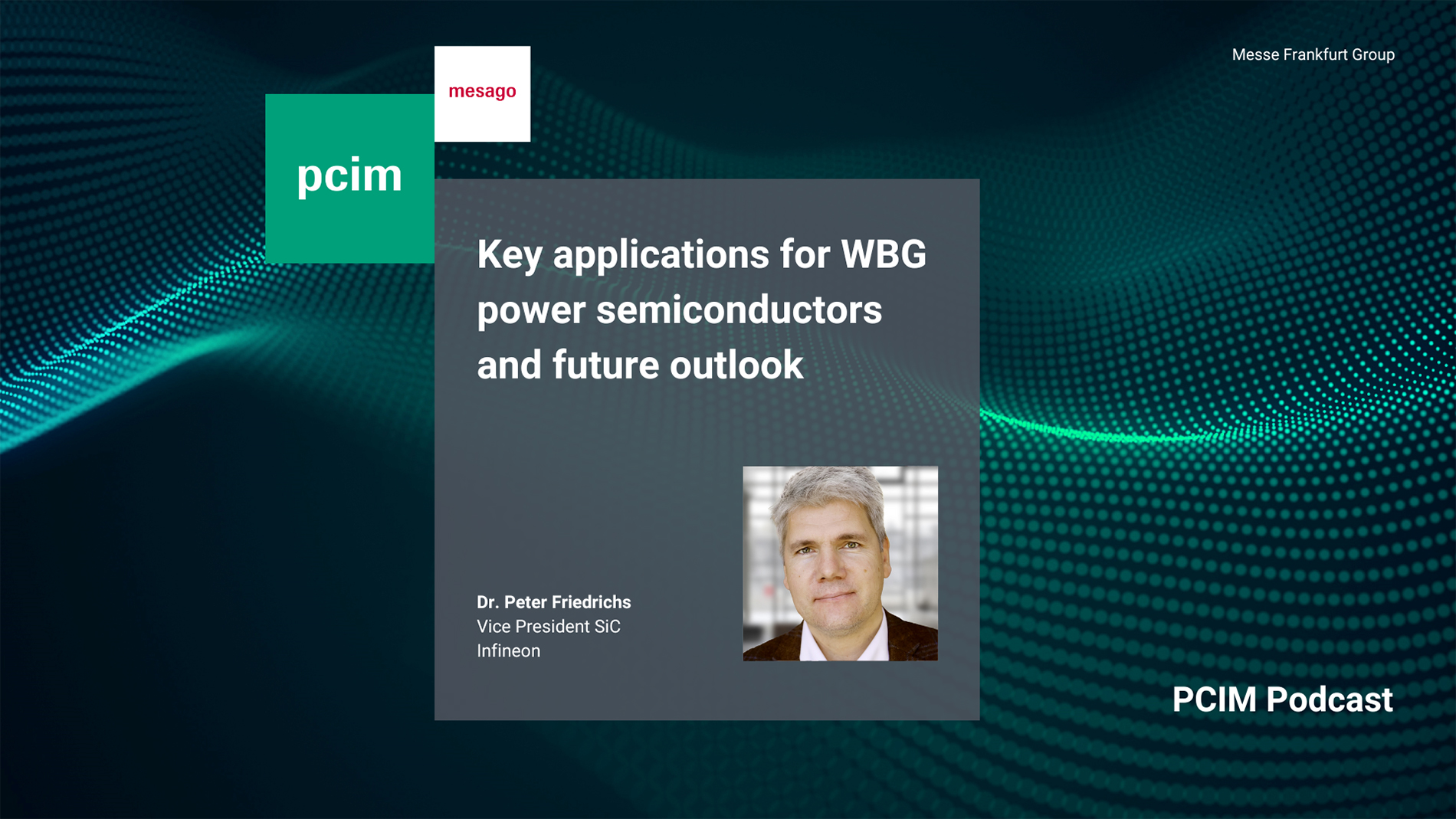 Dr. Peter Friedrichs from Infineon on the key applications for WBG power semicondutors